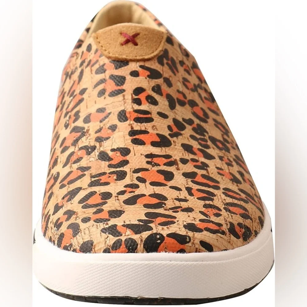 TWISTED X GIRLS' LEOPARD PRINT CASUAL SHOES - MOC TOE